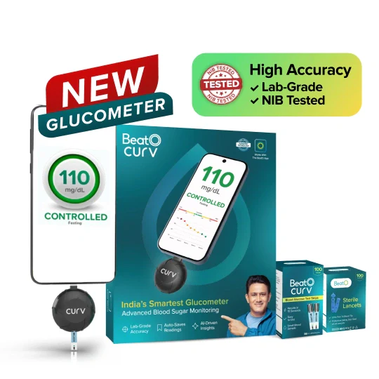 New BeatO CURV Glucometer FREE Strips & Lancets Type-C USB Connector | Android Only - Image 13