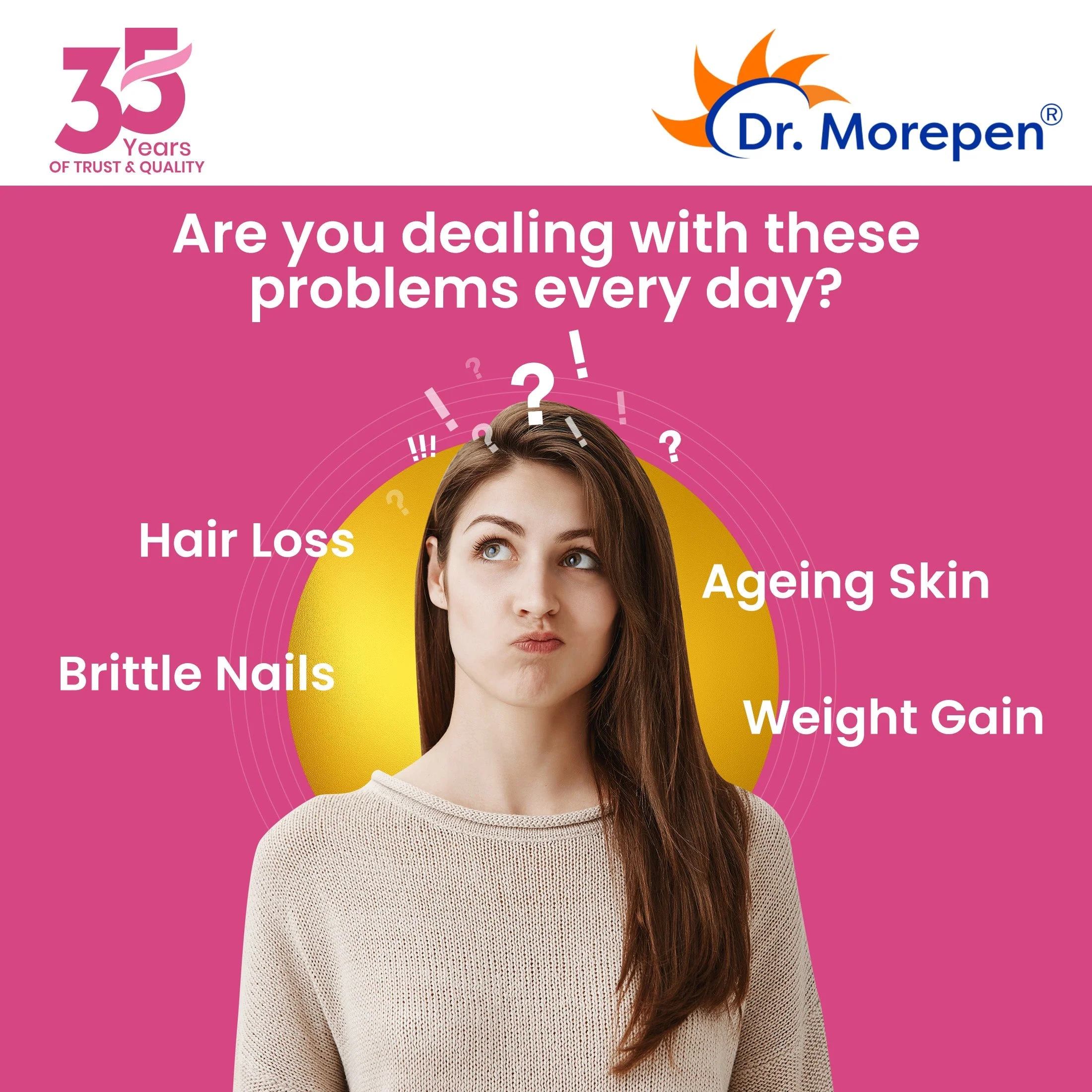 Dr. Morepen Biotin + For Hair Growth, Glowing Skin & Healthy Nails | 60 Veg Tablets - Image 4