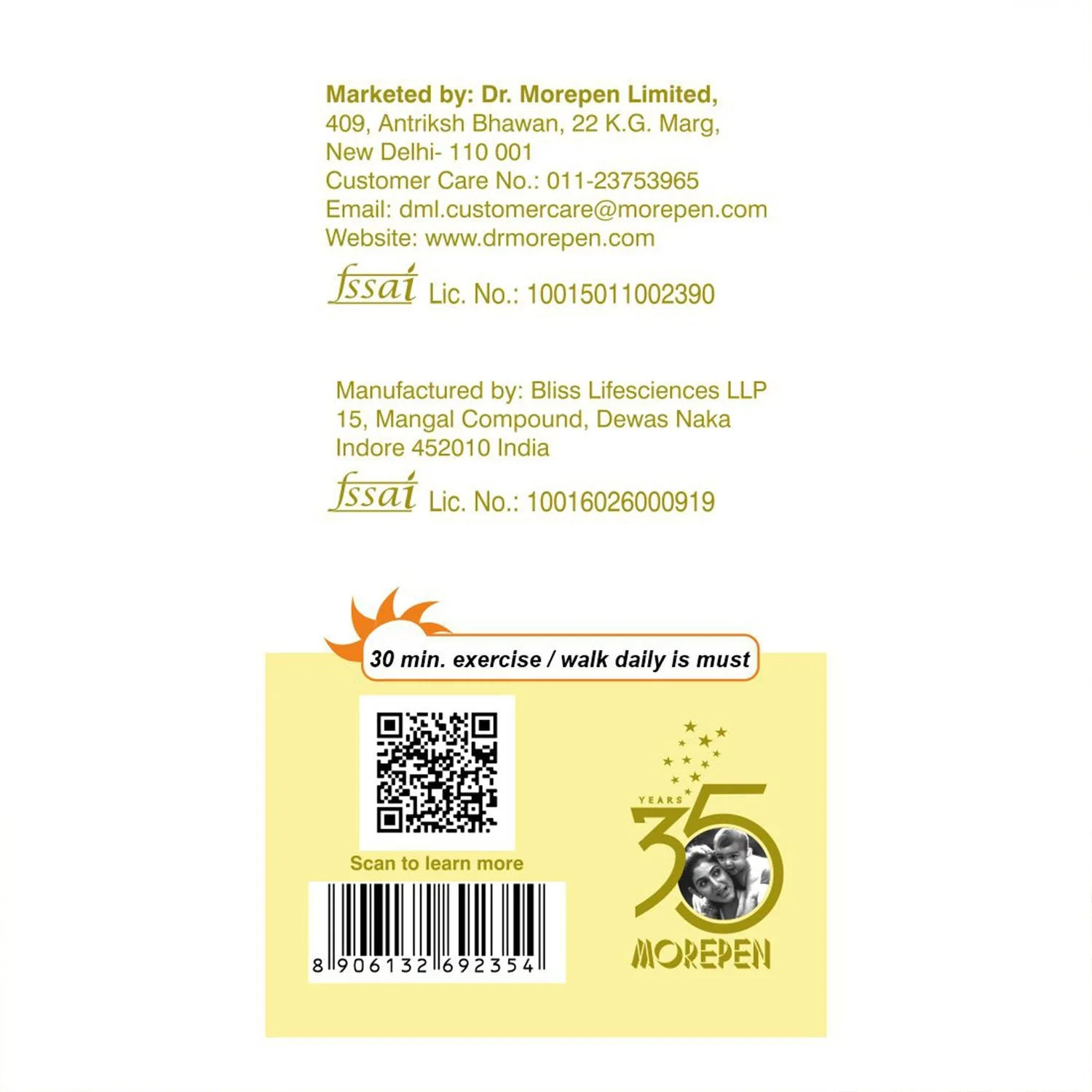 Dr. Morepen COD Liver Oil Capsules With Natural Omega 3, Vitamin A & D | 100 Softgels - Image 4