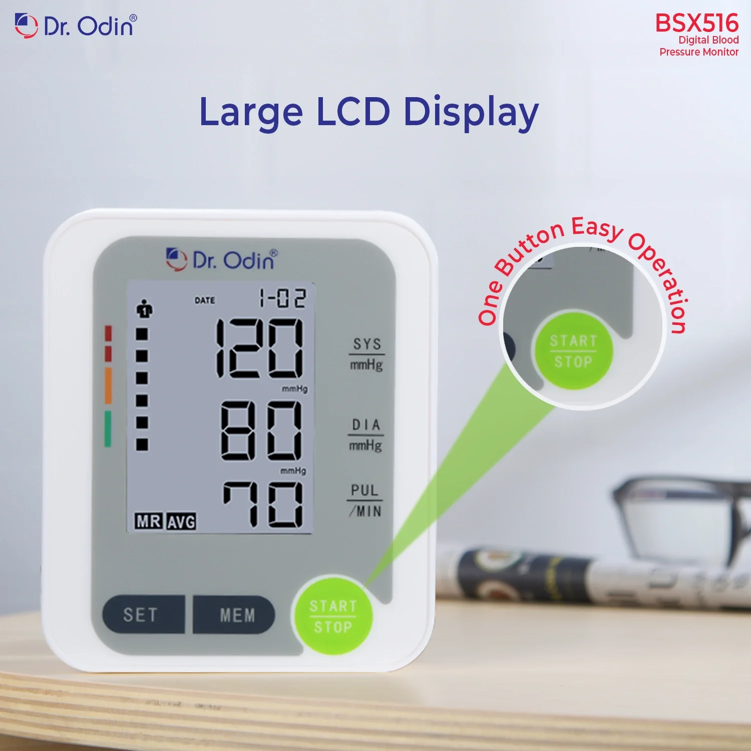 Dr. Odin BSX 516 Fully Automatic Digital BP Monitor - Image 3