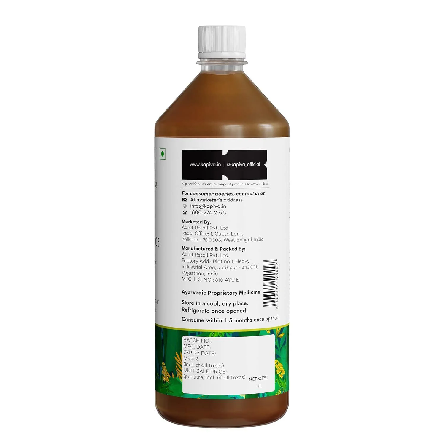 Kapiva's Get Slim For Weight Loss Management Ayurvedic Health Juice - 1L - Image 7