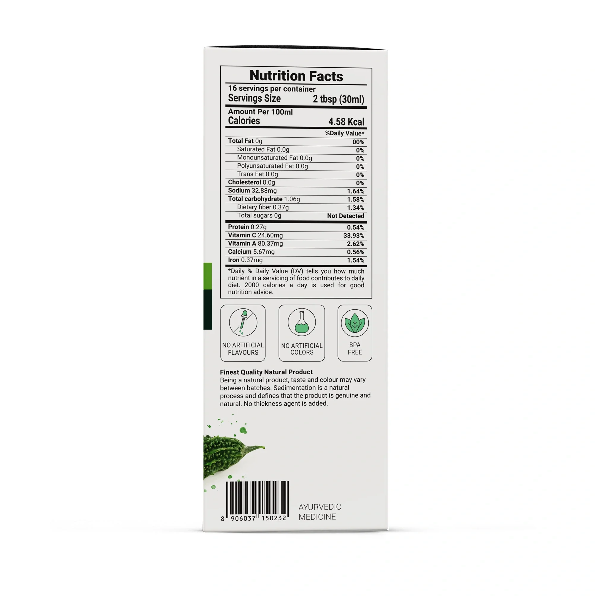 Krishna's Herbal & Ayurveda Karela Juice| Fresh Karela | Ayurevedic Formulation to maintain Sugar Level | Enriched with Vitamin C - Vitamin A| Sugar free Juice with No Added Color or Flavour - 500 ml - Image 6