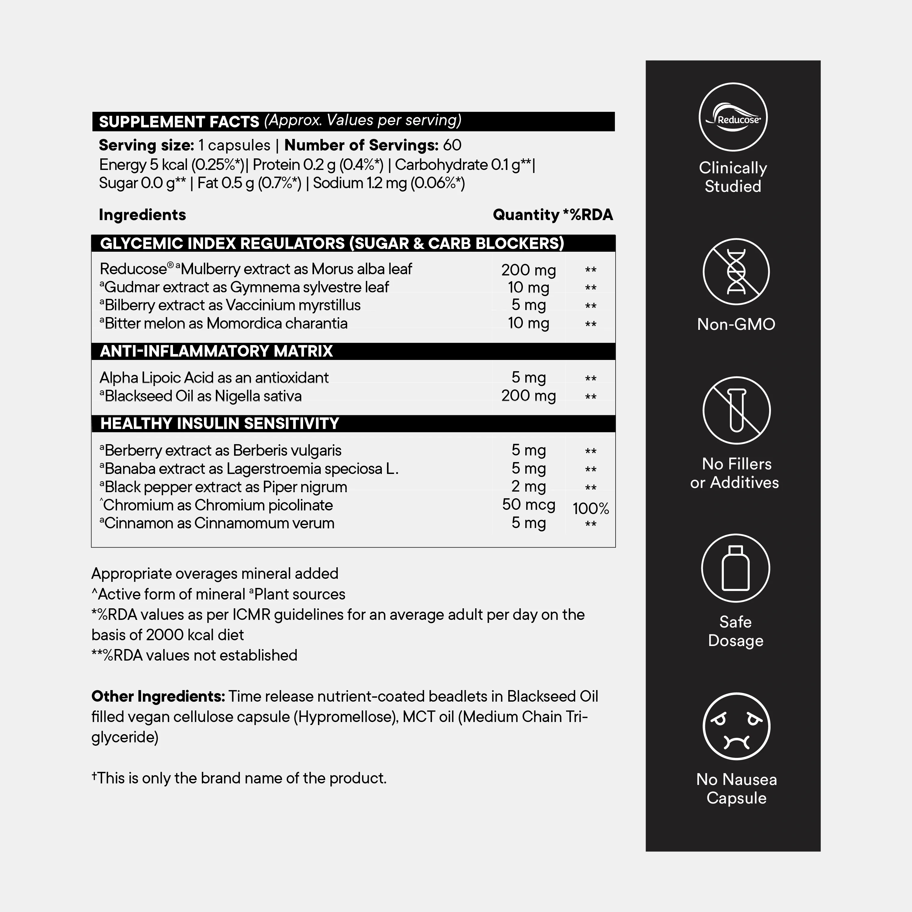 Wellbeing Nutrition Slow Diabetes (60 capsules) - Image 7