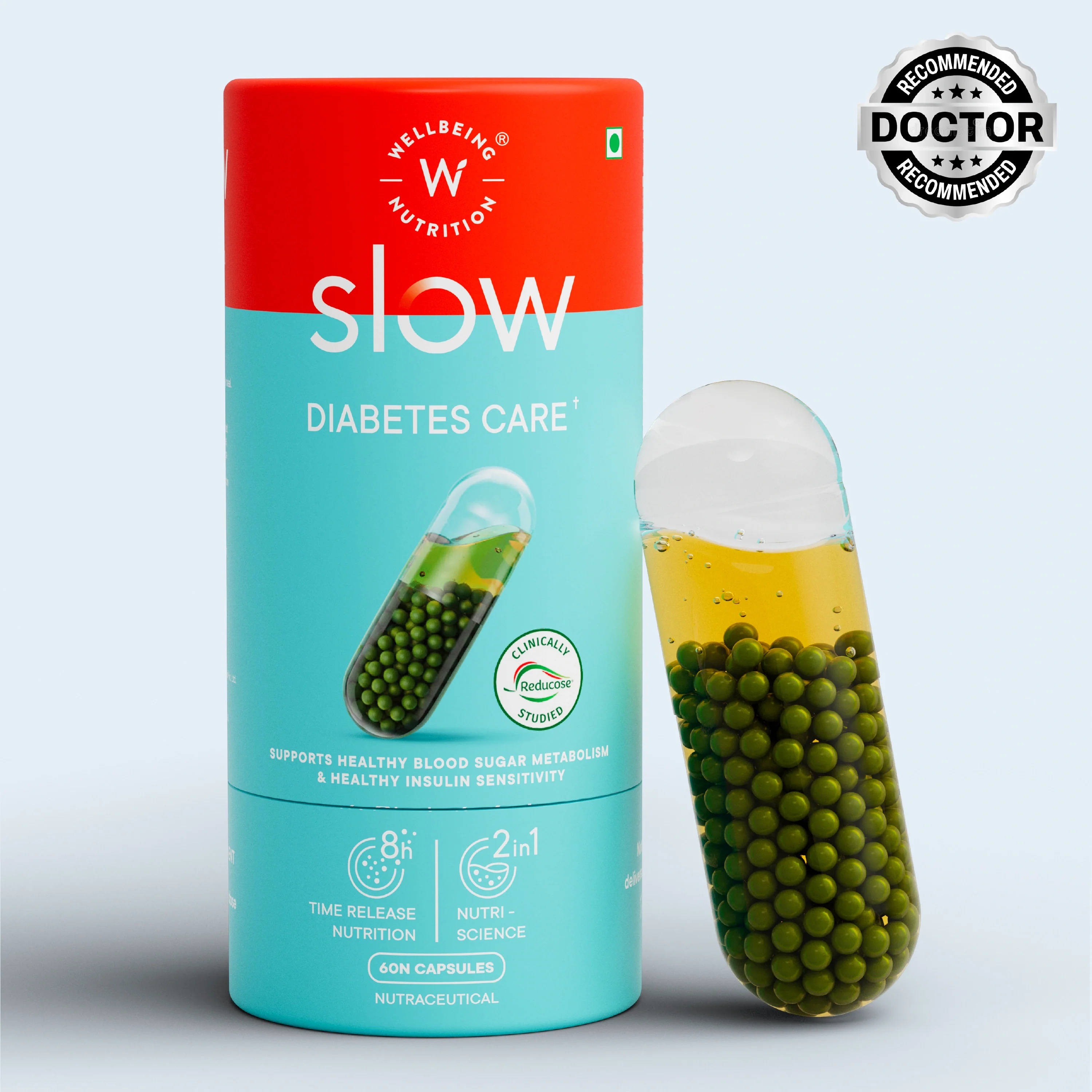 Wellbeing Nutrition Slow Diabetes (60 capsules) - Image 8
